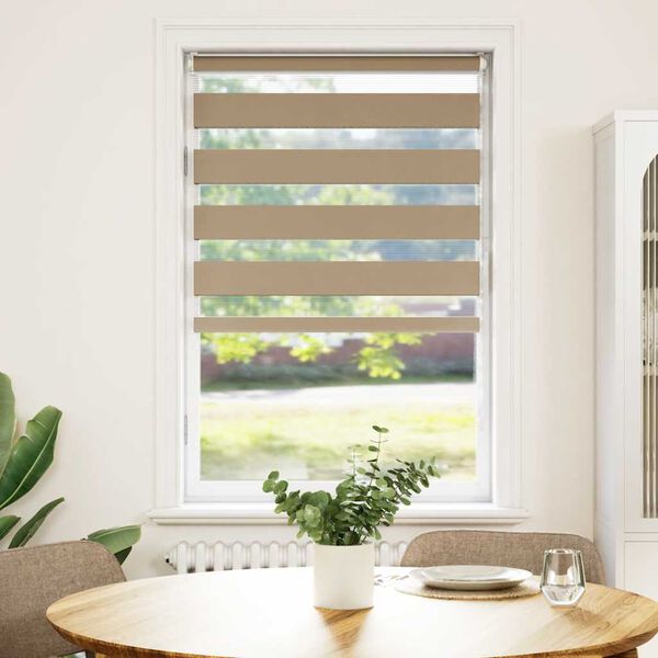 vidaXL Zavjesa zebra 90x150 cm &scaron;irina tkanine 85,9 cm poliester