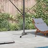 vidaXL Baza za suncobran Srebrno 23 x 14 x 6 cm