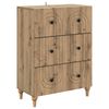 vidaXL Ormar s ladicama 66 x 34,5 x 90 cm Konstruirano drvo