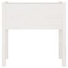 vidaXL Vrtne sadilice 2 kom bijele 70 x 31 x 70 cm od masivne borovine