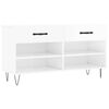 vidaXL Klupa za cipele sjajna bijela 102x35x55 cm konstruirano drvo