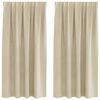 vidaXL Zavjese za zamračivanje 2 pcs Krema 140 x 175 cm Bar&scaron;un