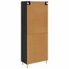 vidaXL Highboard Crni hrast 69,5 x 34 x 90 cm Konstruirano drvo