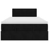 vidaXL Otomanski krevet s madracem&LED crni 120x200cm bar&scaron;unasti