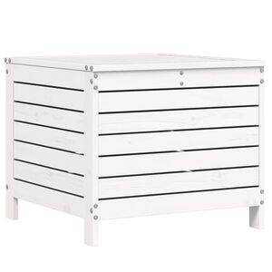 vidaXL Vrtni tabure bijeli 62 x 63,5 x 53,5 cm od masivne borovine