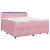 vidaXL Boxspring krevet s madracem Ružičasta 140 x 190 cm Bar&scaron;un