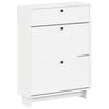 vidaXL Ormar za cipele EDE 78 x 24 x 103 cm Konstruirano drvo Bijela