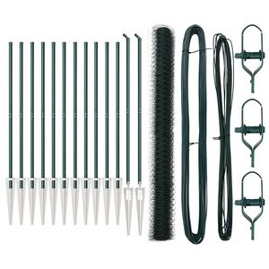 vidaXL Heksagonalna ograda s stubom 25 x 1,6 m Čelik premazan PVC-om