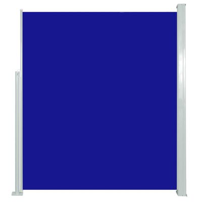 vidaXL Uvlačiva bočna tenda 160 x 500 cm plava