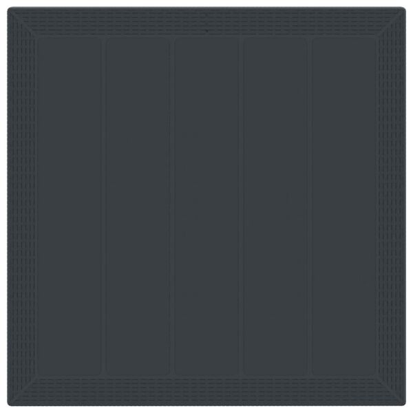 vidaXL Vrtni set za objed 3 pcs Antracit Polipropilen