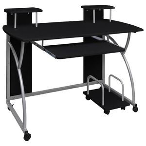 vidaXL Stol za računalo crni 110 x 52 x 88,5 cm od konstruiranog drva