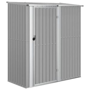 vidaXL Vrtno spremi&scaron;te sivo 180,5 x 97 x 209,5 cm pocinčani čelik