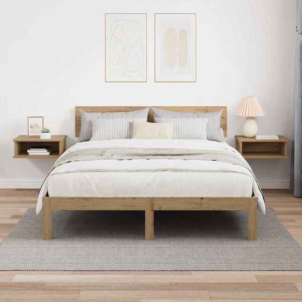 vidaXL Noćni ormarić 2 pcs Umjetnički hrast 40 x 31 x 15 cm