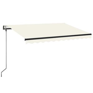 vidaXL Automatska tenda sa senzorom za vjetar LED 350x250 cm krem