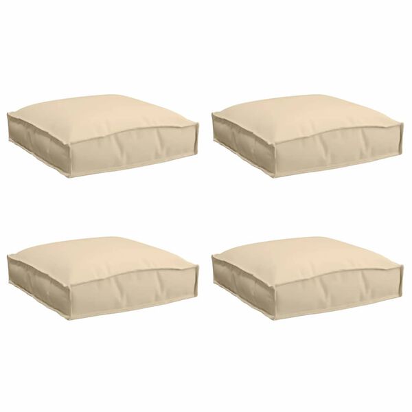vidaXL Jastuk 4 pcs Bež 40 x 40 x 8 cm Oxford tkanina