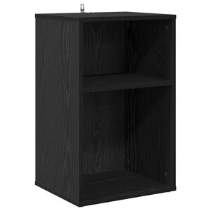 vidaXL Ormar za ploče Crni hrast 38 x 33 x 61 cm Konstruirano drvo