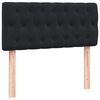 vidaXL Box Spring krevet s madracem crni 80x210 cm samt