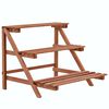 vidaXL Stalak za biljke s 3 razine od cedrovine 48 x 45 x 40 cm