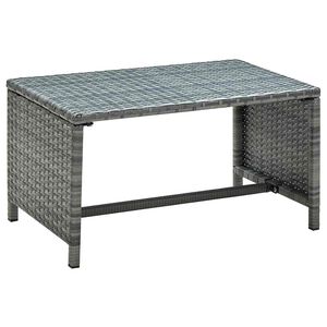 vidaXL Stolić za kavu antracit 70 x 40 x 38 cm od poliratana