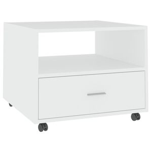 vidaXL Stolić za kavu bijeli 55x55x40 cm od konstruiranog drva