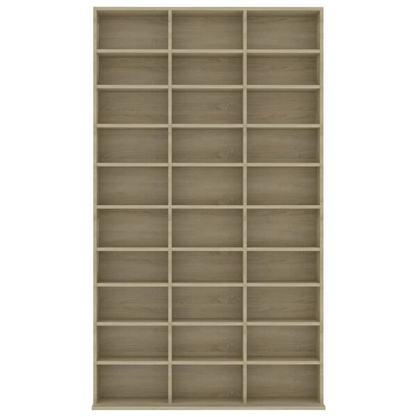 vidaXL Ormarić za CD-ove boja hrasta 102x16x177,5 cm konstruirano drvo