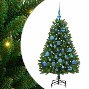 vidaXL Umjetno božićno drvce Zelena 120 cm PVC i metal