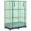 vidaXL Povi&scaron;ena gredica s pokrovom za staklenik 80 x 40 x 123 cm