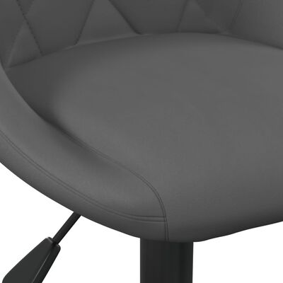vidaXL Blagovaonska stolica tamnosiva baršunasta