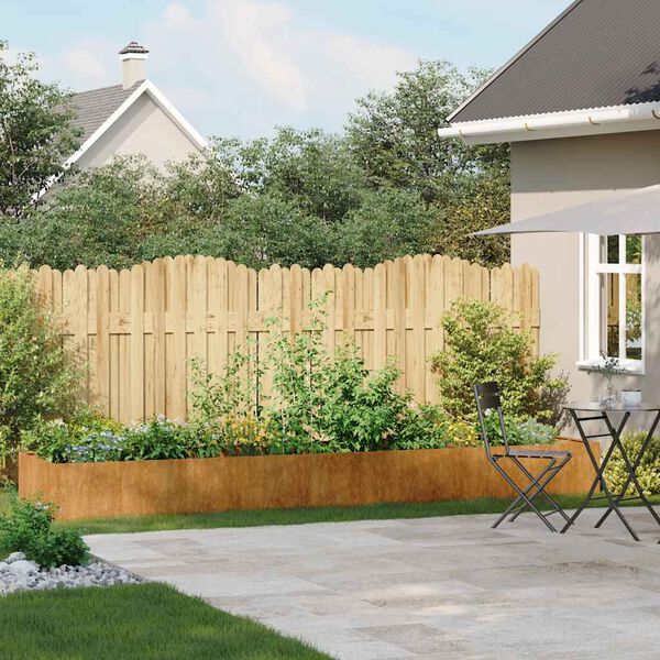 vidaXL Sadilica boja hrđe 360x80x40 cm od pohabanog čelika