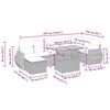 vidaXL 5-dijelni set vrtnih sofa s jastucima poliratan i bagrem bež