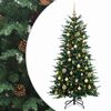 vidaXL Umjetno božićno drvce s nogom 150 cm 150 LED lampica