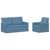 vidaXL Set sofe 2 pcs Plava Kordura tekstil