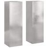 vidaXL Stalak za biljke 2 pcs Srebrno 24 x 24 x 75 cm Nehrđajući čelik