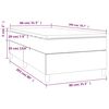 vidaXL Box spring krevet s madracem tamnoplavi 80 x 200 cm bar&scaron;unasti