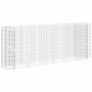 vidaXL Gabionska povi&scaron;ena gredica od pocinčanog željeza 260x50x100 cm