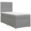 vidaXL Boxspring krevet s madracem Svjetlosiva 100 x 200 cm Tkanina