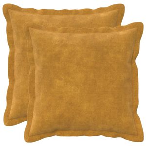 vidaXL Presvlaka za jastuk 2 pcs HOUTEN Žuta 30 x 30 cm