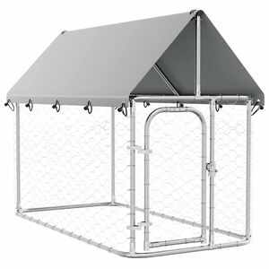 vidaXL Vanjski kavez za pse s krovom 200 x 100 x 150 cm