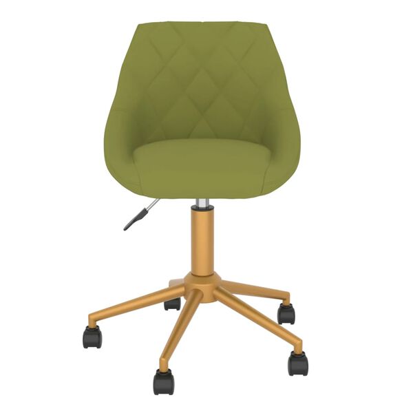 vidaXL Okretne blagovaonske stolice 4 kom svjetlozelene bar&scaron;unaste