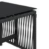 vidaXL Vrtni stolci s jastucima 4 kom crni 41x41x36 cm od poliratana