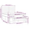 vidaXL Krevet box spring s madracem svjetlosivi 140x200 cm od tkanine
