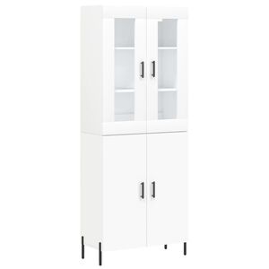 vidaXL Visoka komoda bijela 69,5x34x180 cm konstruirano drvo