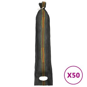 vidaXL Vreće za pijesak 50 kom tamnozelene 103 x 25 cm HDPE