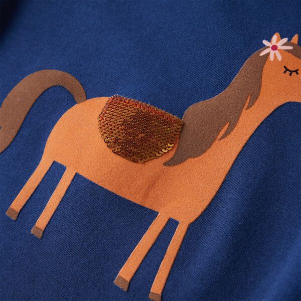 Dječja majica dugih rukava modra 116