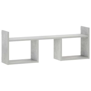 vidaXL Zidna polica Betonska siva 90 x 17 x 32 cm Prerađeno drvo