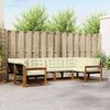 vidaXL Set vanjskih sofa s jastukom 6 pcs Prirodna i krem
