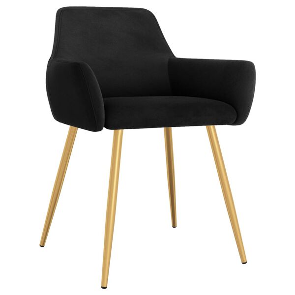 vidaXL Blagovaonske stolice 6 kom crne bar&scaron;unaste