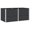 vidaXL Povi&scaron;ena vrtna gredica Crna 200 x 100 x 91 cm WPC i aluminij