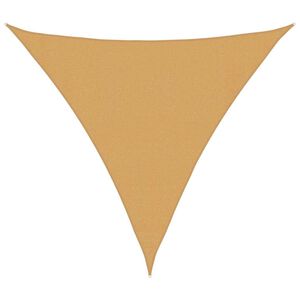 vidaXL Jedro za za&scaron;titu od sunca 160 g/m&sup2; Trokutasto pijesak 3,6x3,6x3,6 m HDPE