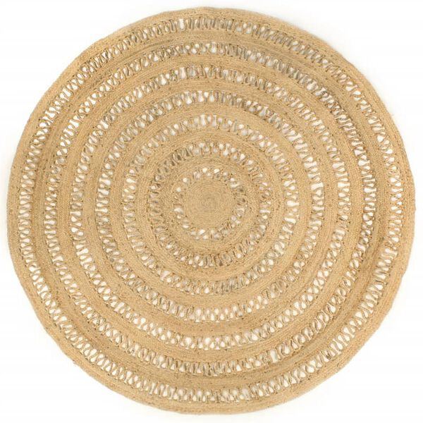 vidaXL Ručno rađeni pleteni tepih od jute 210 cm